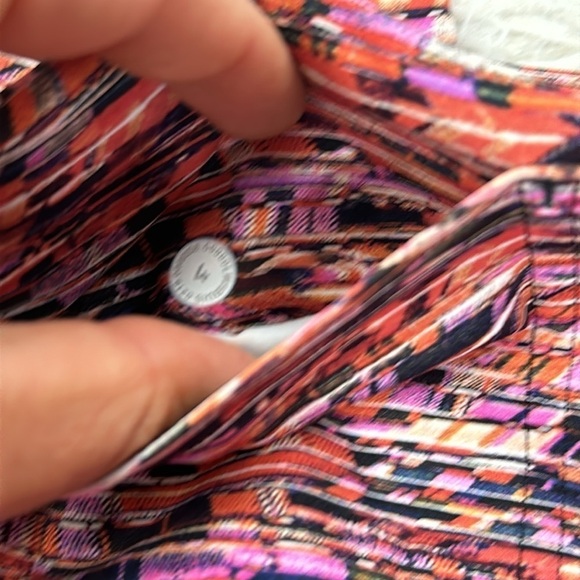 Lululemon Fast and Free Tight II 25" *Nulux Flash Pleat Orange Multi - Picture 5 of 5